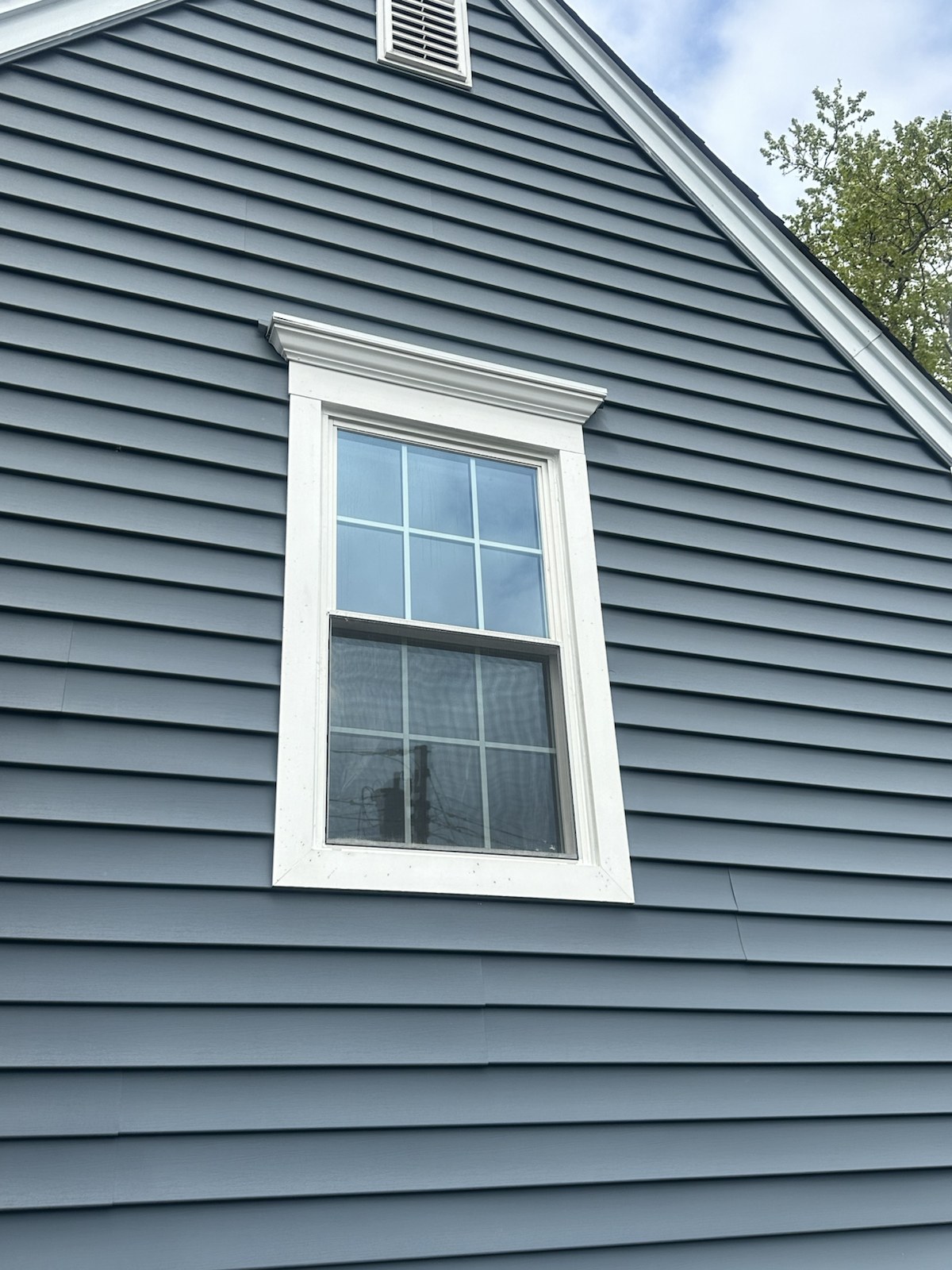 Finished replacement window installation